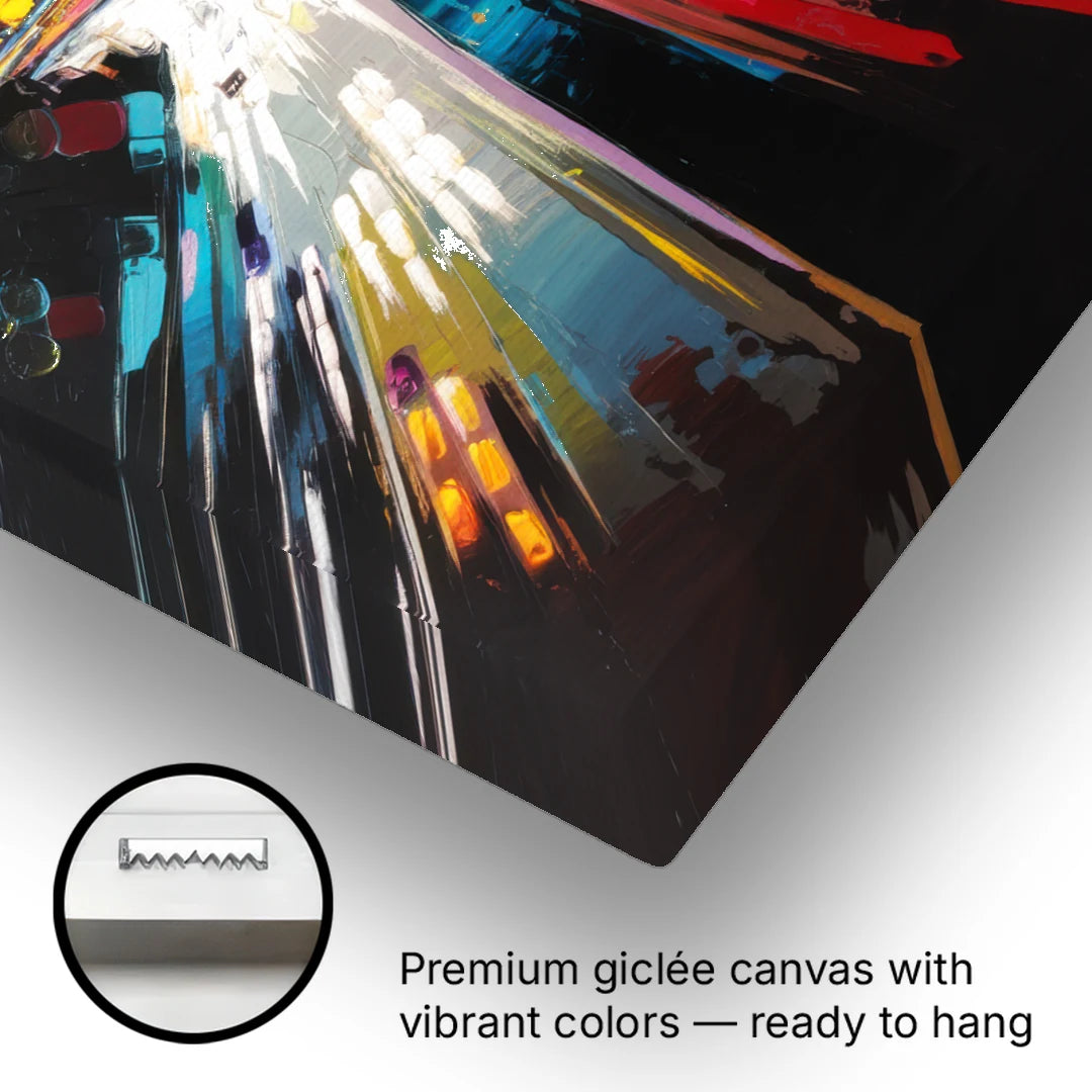 Los Angeles Urban Cityscape - Canvas Wall Art - Gallery Wrap Corner