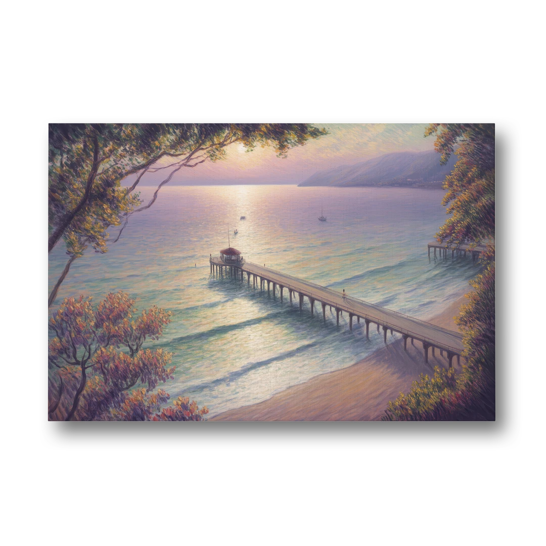 Los Muertos Pier - Canvas Wall Art - Front