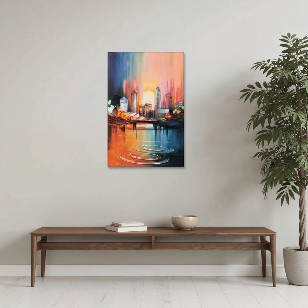 Louisville Skyline at Sunrise - Canvas Wall Art - Coffee Table - 24x36