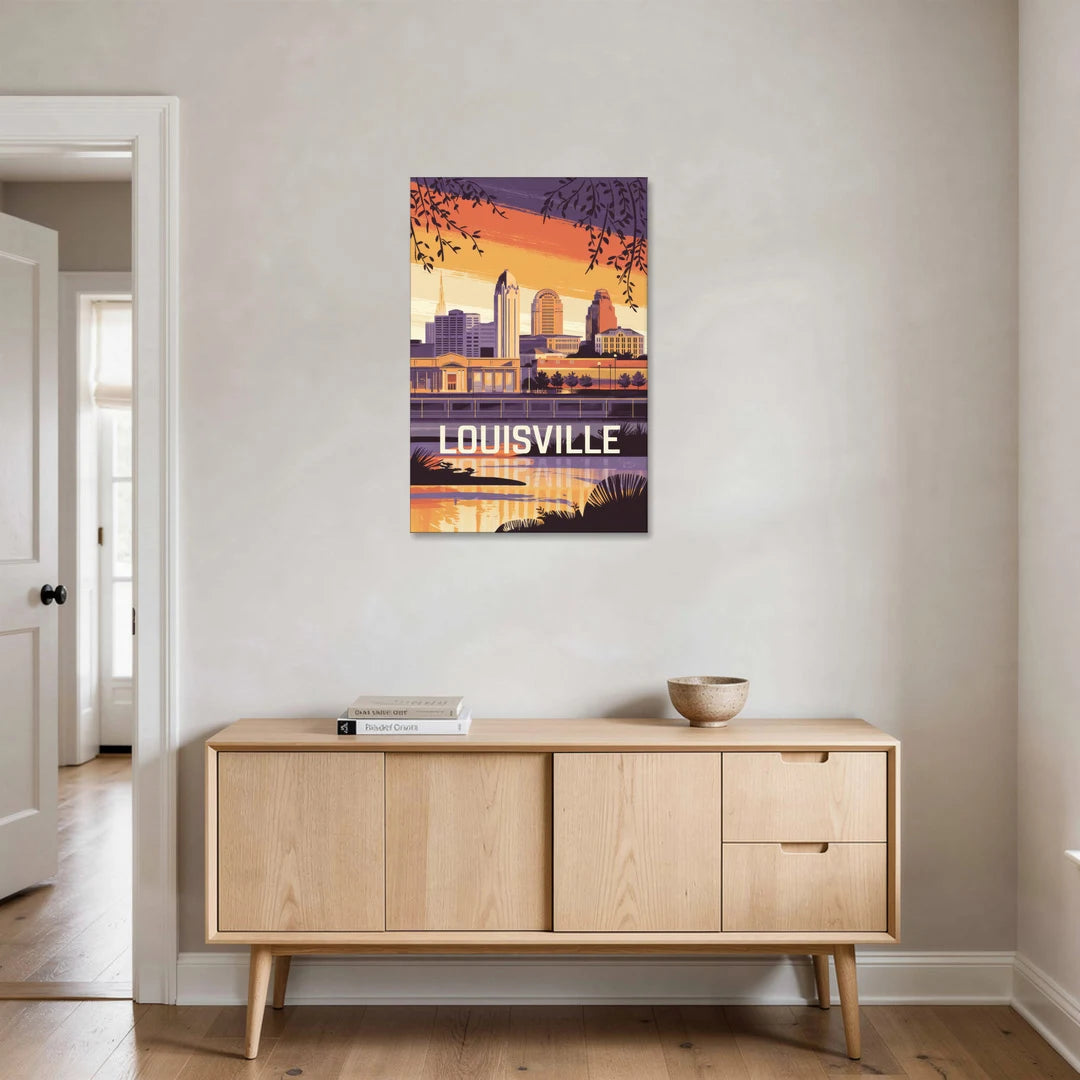 Louisville Urban Charm - Canvas Wall Art - Coffee Table - 24x36