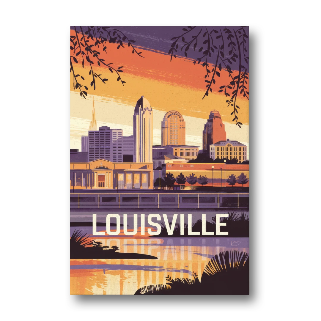 Louisville Urban Charm - Canvas Wall Art - Front
