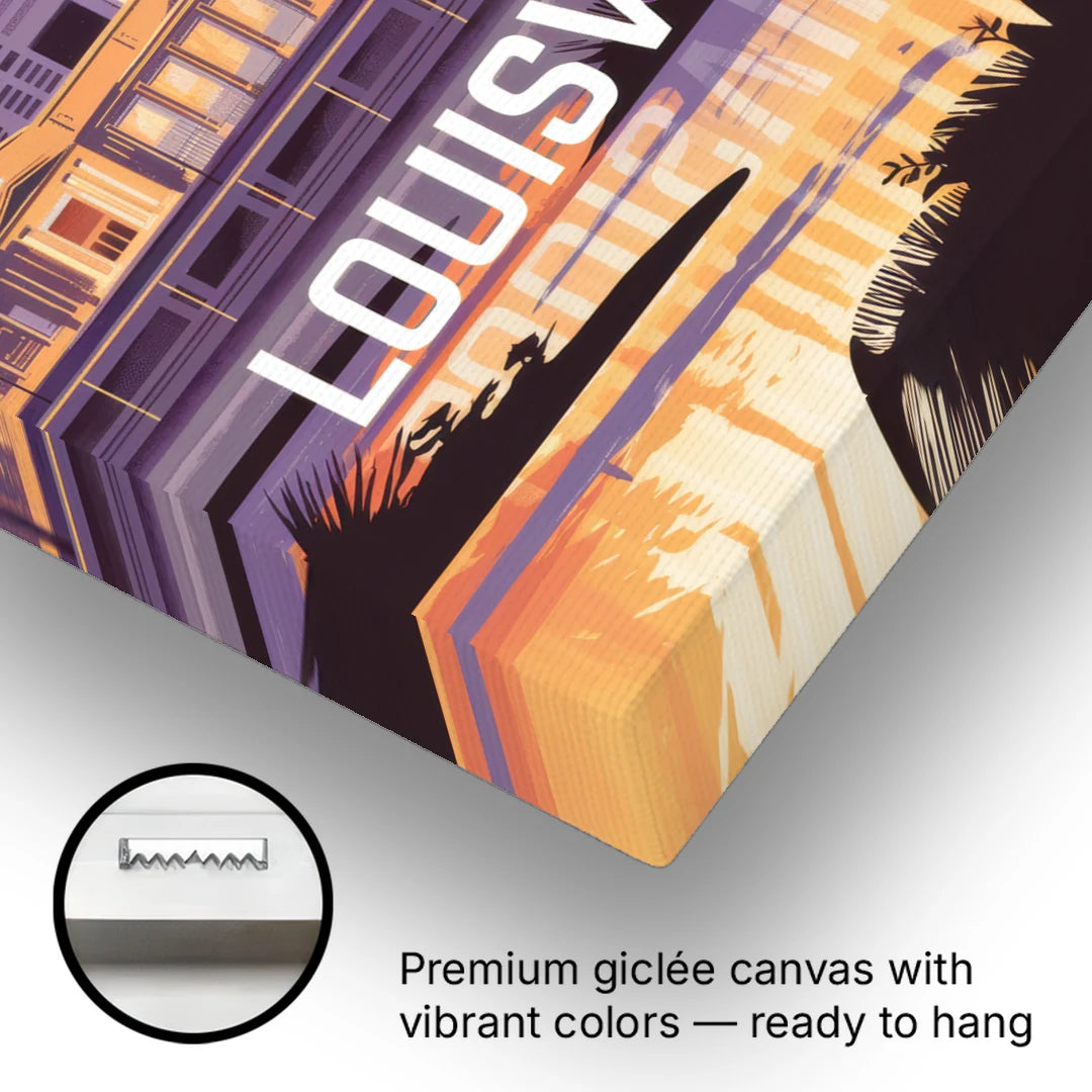 Louisville Urban Charm - Canvas Wall Art - Gallery Wrap Corner