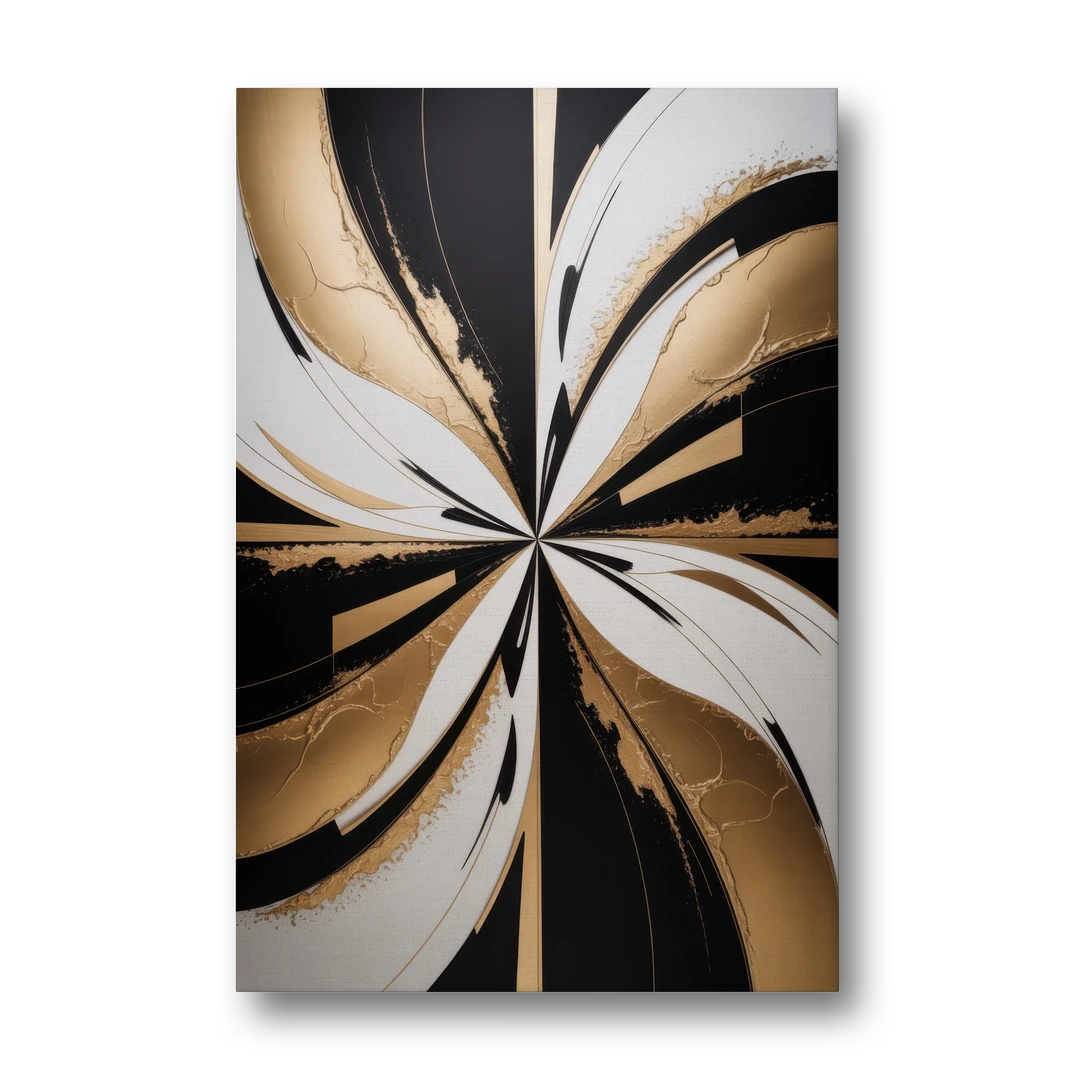 Luxurious Geometric Elegance - Canvas Wall Art - Front