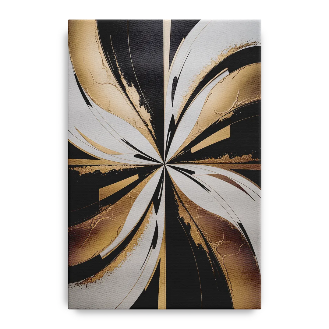 Luxurious Geometric Elegance - Canvas Wall Art