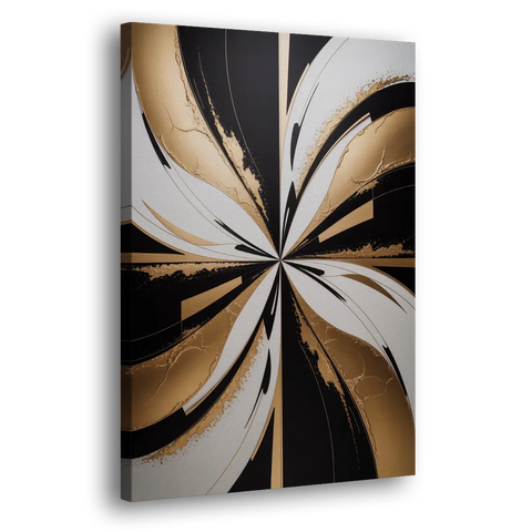 Luxurious Geometric Elegance - Canvas Wall Art