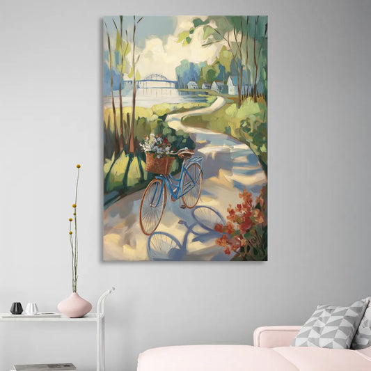 Mackinac Island Bicycle Path Living Room - Canvas Wall Art