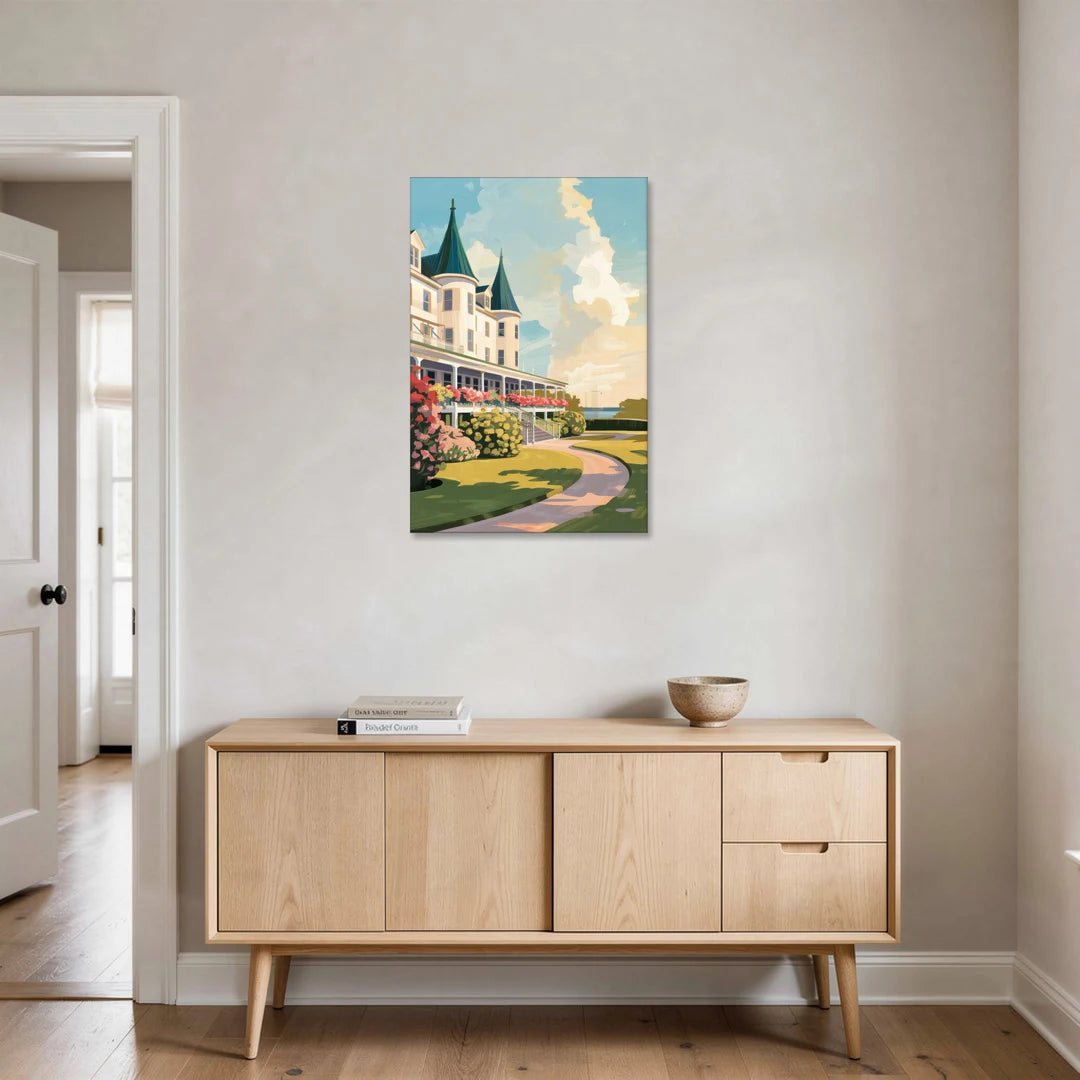 Mackinac Island Grand Hotel View - Canvas Wall Art - Coffee Table - 24x36