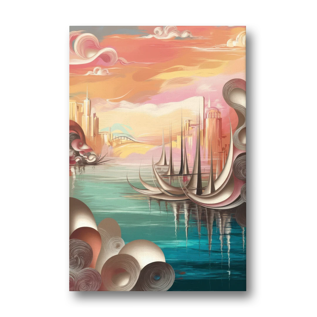 Mackinac Island Waterfront Serenity - Canvas Wall Art - Front