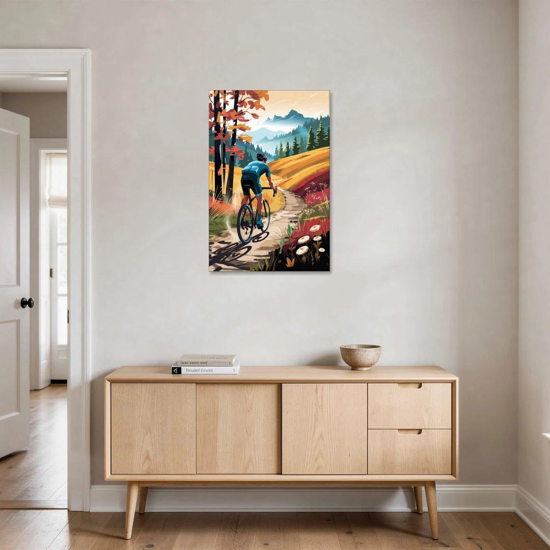 Madison Bike Trails Adventure - Canvas Wall Art - Coffee Table - 24x36