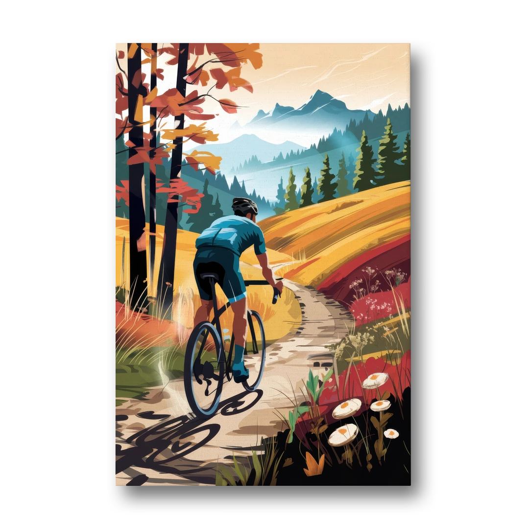 Madison Bike Trails Adventure - Canvas Wall Art - Front