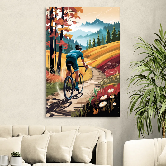 Madison Bike Trails Adventure Living Room - Canvas Wall Art