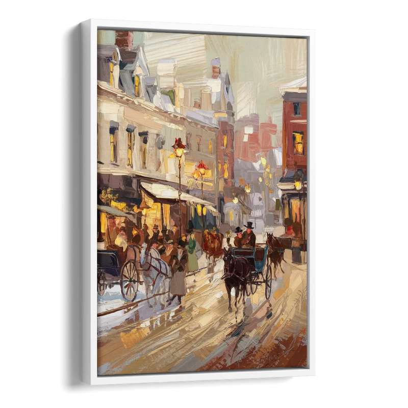 Madison Cultural Heritage Side - White Canvas Wall Art