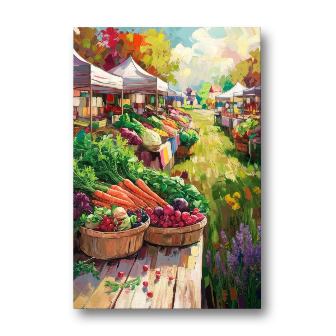 Madison Farmers Market Delight - Canvas Wall Art - Front