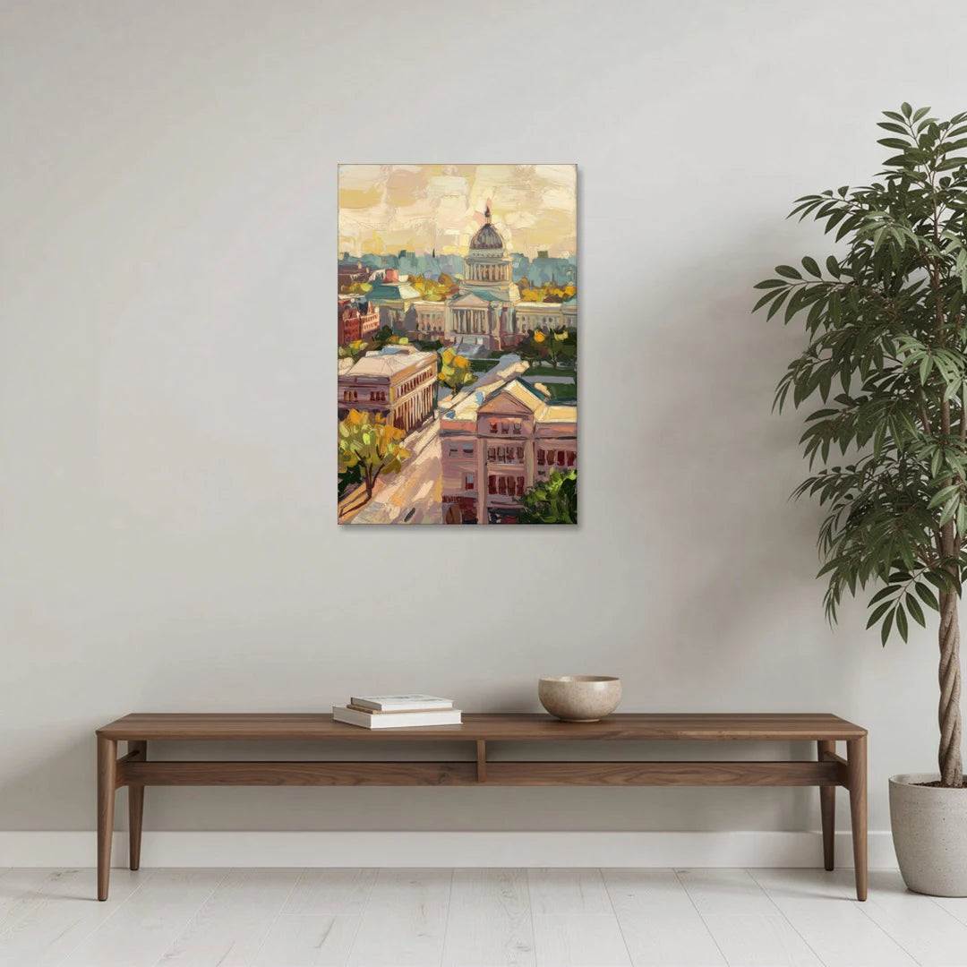 Madison Historic Architecture - Canvas Wall Art - Coffee Table - 24x36