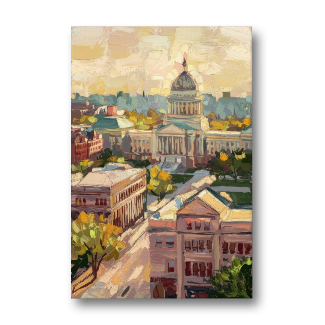 Madison Historic Architecture - Canvas Wall Art - Front