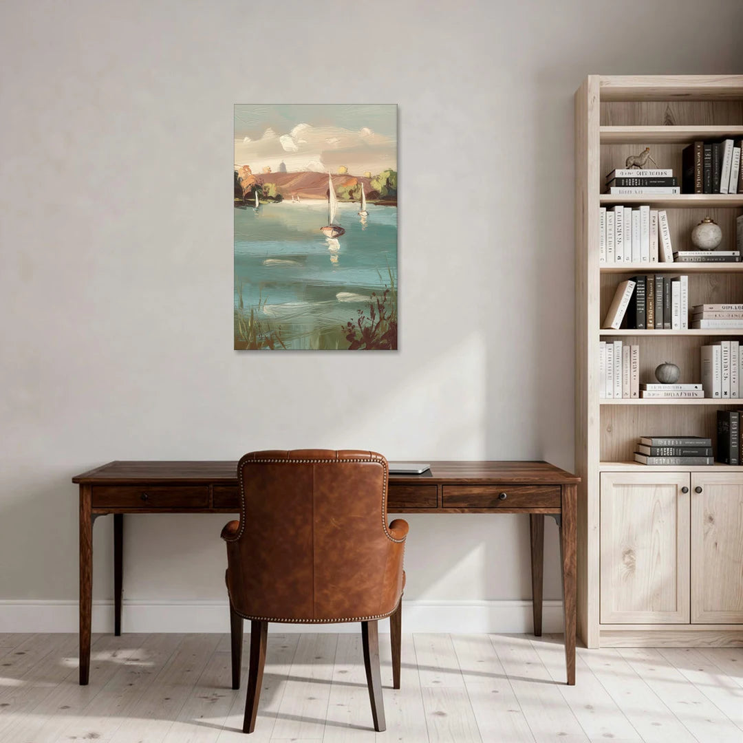 Madison Lake Mendota Serenity - Canvas Wall Art - Office - 24x36