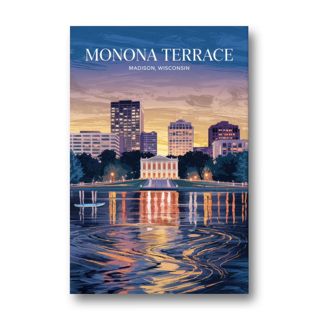 Madison Monona Terrace View - Canvas Wall Art - Front