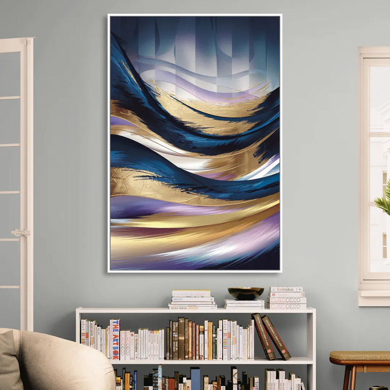 Madison Overture Center Scene Living Room - White Canvas Wall Art