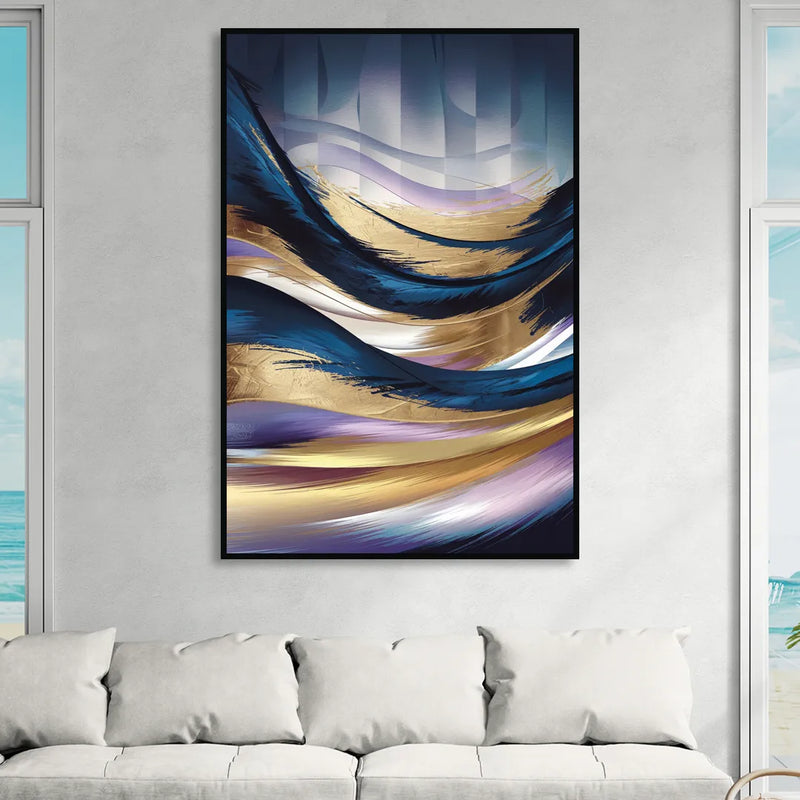 Madison Overture Center Scene Sitting Room - Black Canvas Wall Art
