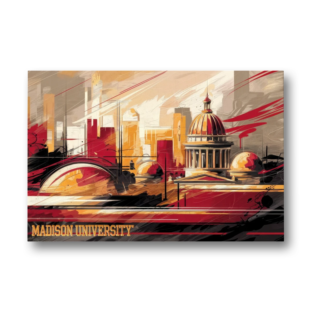Madison University Spirit - Canvas Wall Art - Front