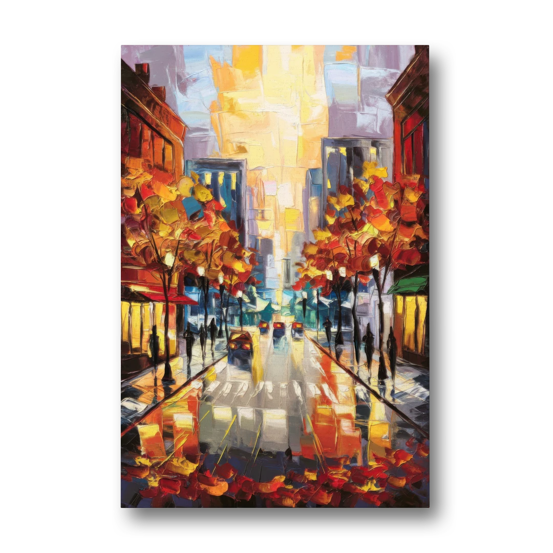 Madison Vibrant Downtown - Canvas Wall Art - Front