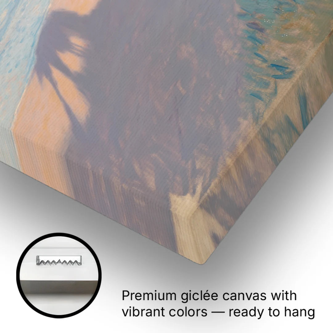 Malvarrosa Beach - Canvas Wall Art - Gallery Wrap Corner