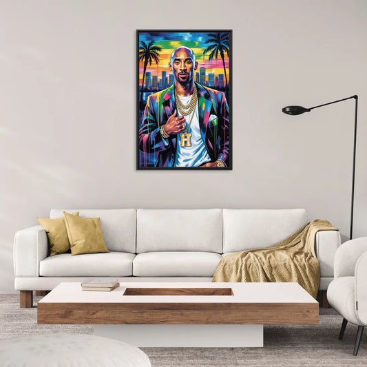 Mamba 2.0 - Living Room Black Frame Canvas