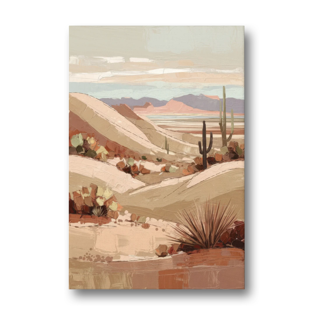 Marfa Desert Landscape - Canvas Wall Art - Front