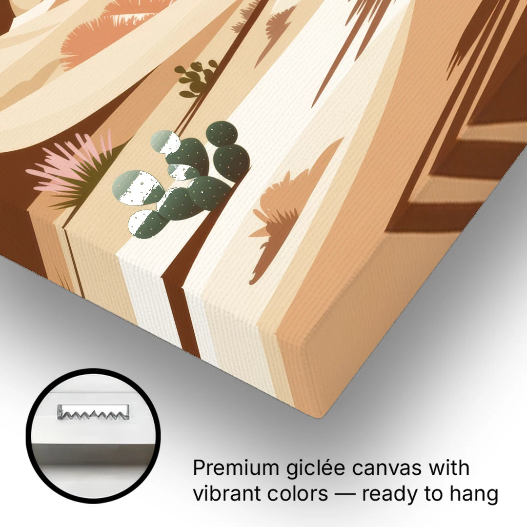 Marfa Desert Modern - Canvas Wall Art - Gallery Wrap Corner