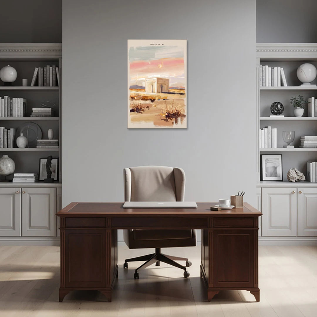 Marfa Scenic Beauty - Canvas Wall Art - Office - 24x36