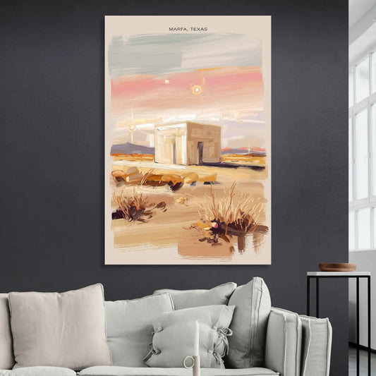 Marfa Scenic Beauty Living Room - Canvas Wall Art