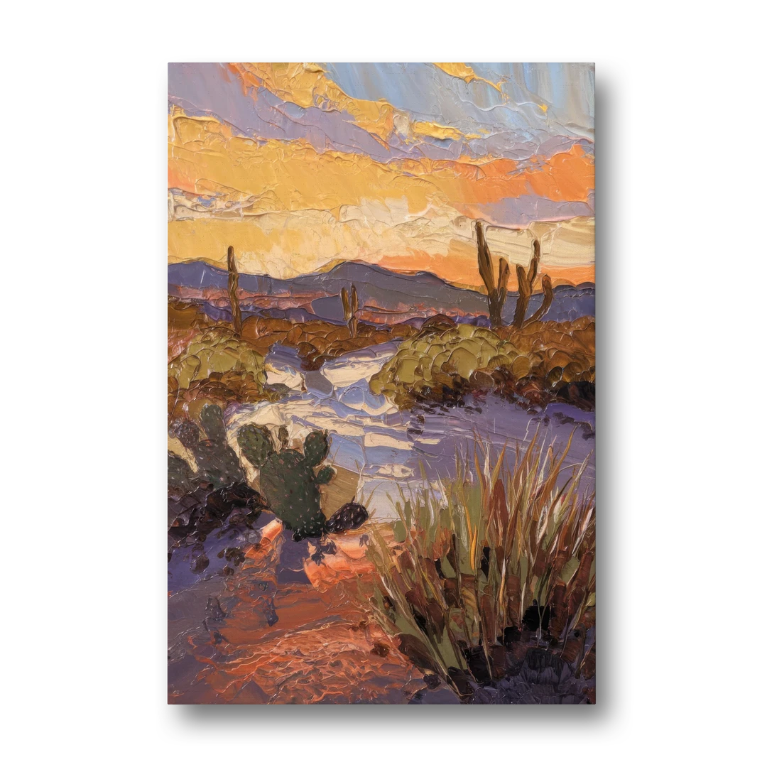 Marfa Sunset Glow - Canvas Wall Art - Front