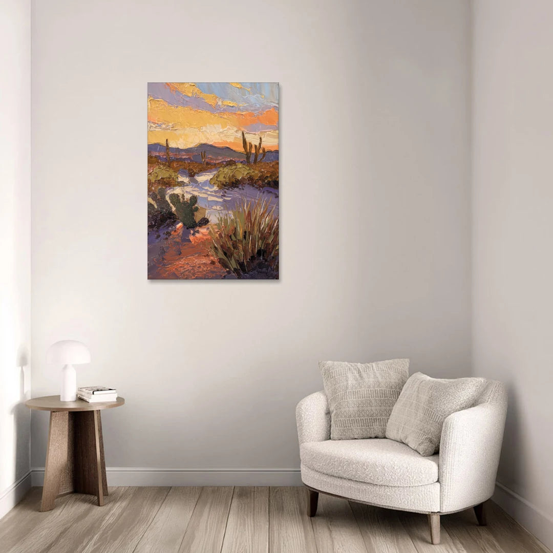 Marfa Sunset Glow - Canvas Wall Art - Sofa - 24x36
