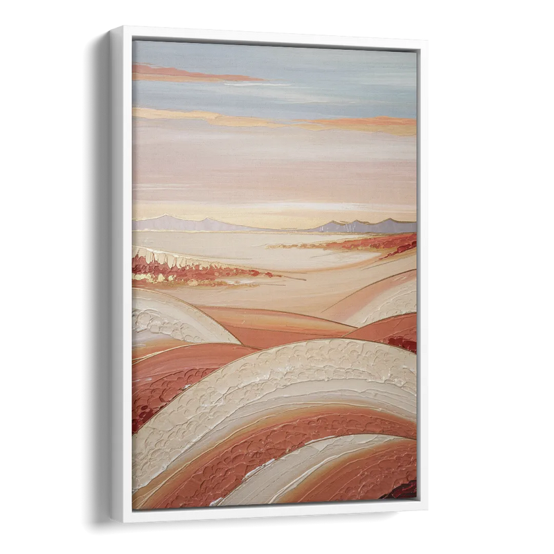 Marfa Texas Horizon Side - White Canvas Wall Art
