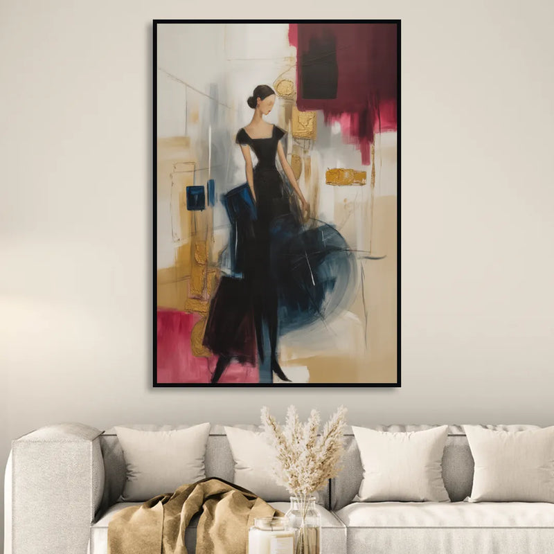 Maria Luisa Magic Sitting Room - Black Canvas Wall Art