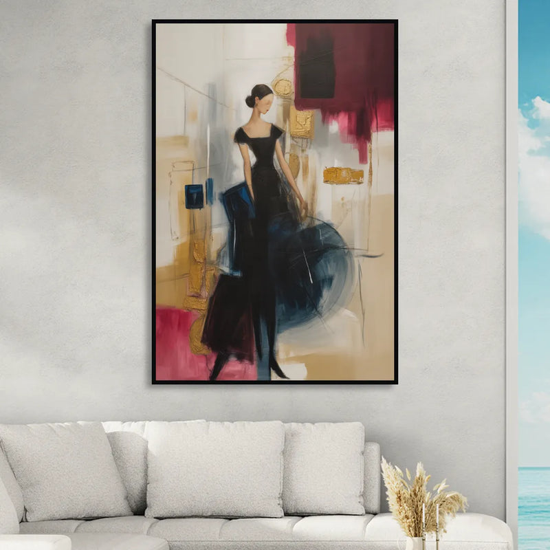Maria Luisa Magic Living Room - Black Canvas Wall Art