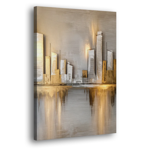 Marietta Abstract Cityscape - Canvas Wall Art