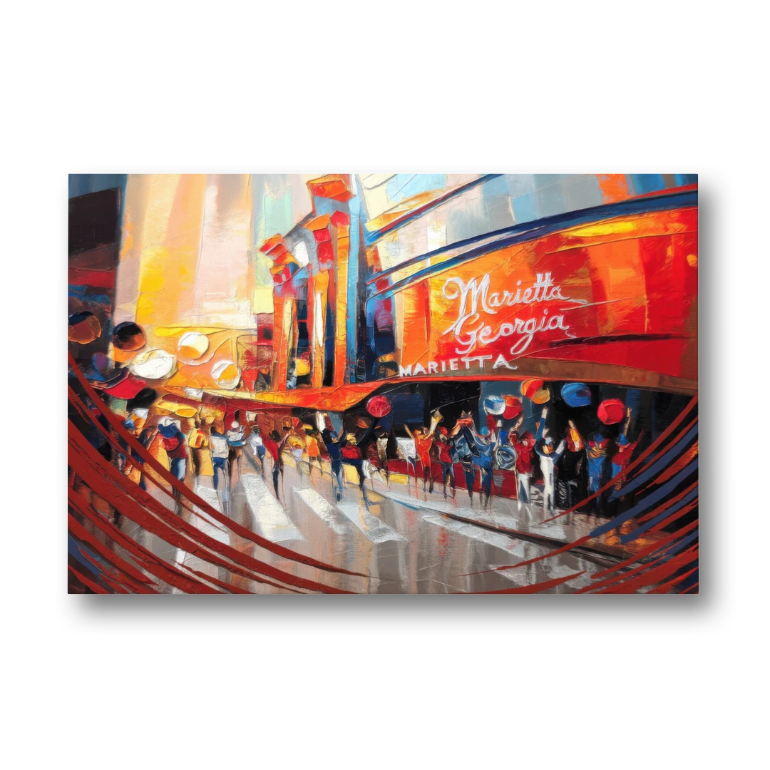 Marietta Braves Fan Tribute - Canvas Wall Art - Front