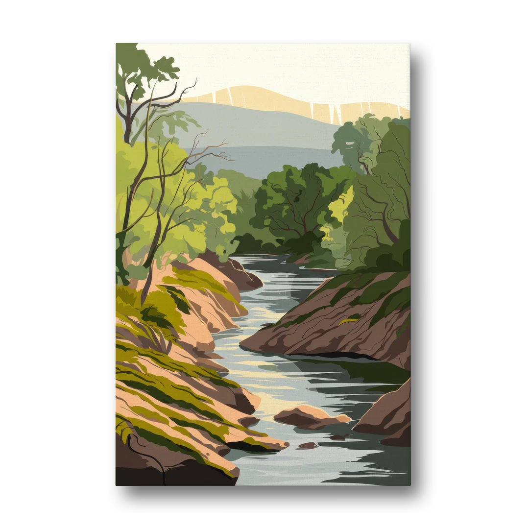 Marietta Chattahoochee River - Canvas Wall Art - Front