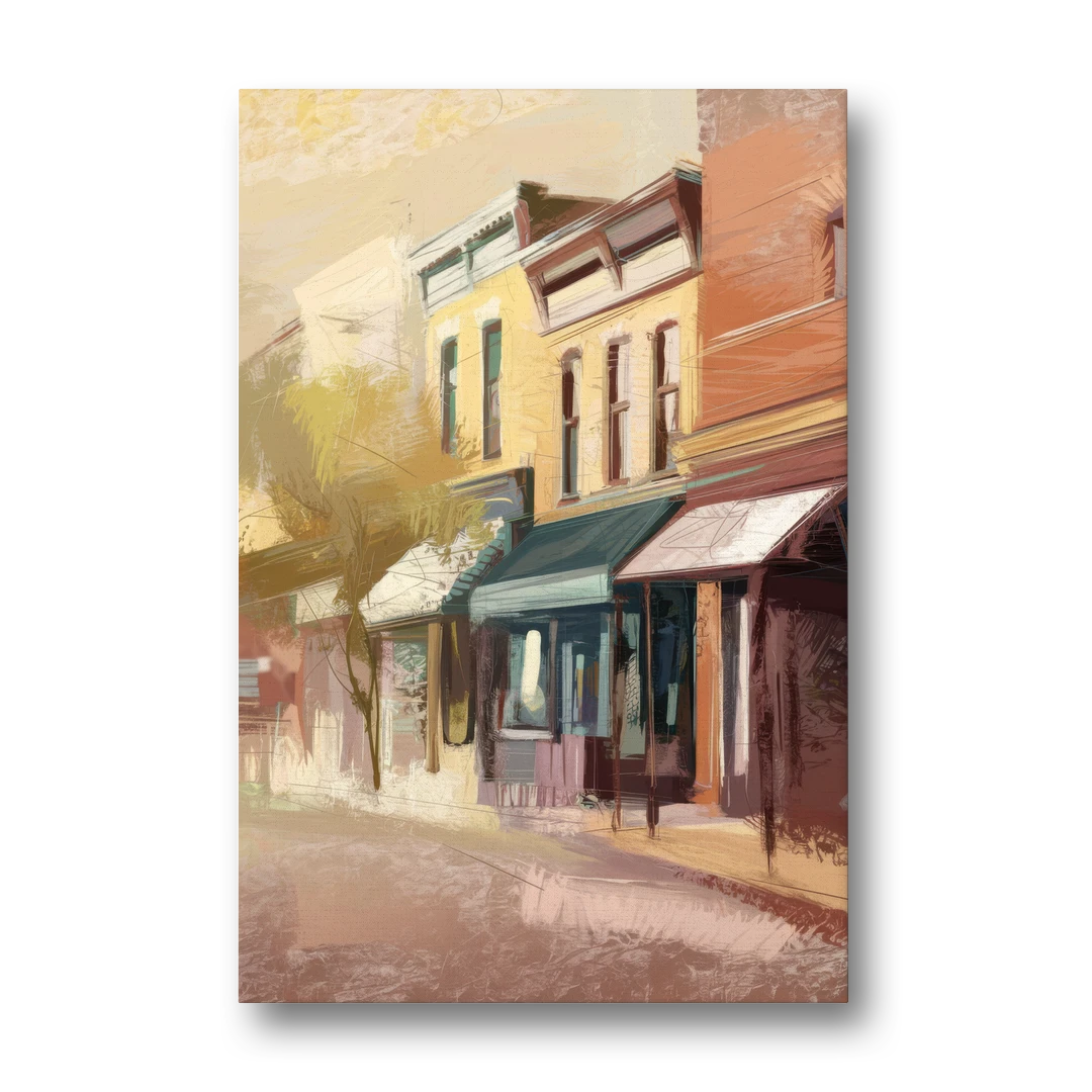 Marietta Historic Downtown - Canvas Wall Art - Front