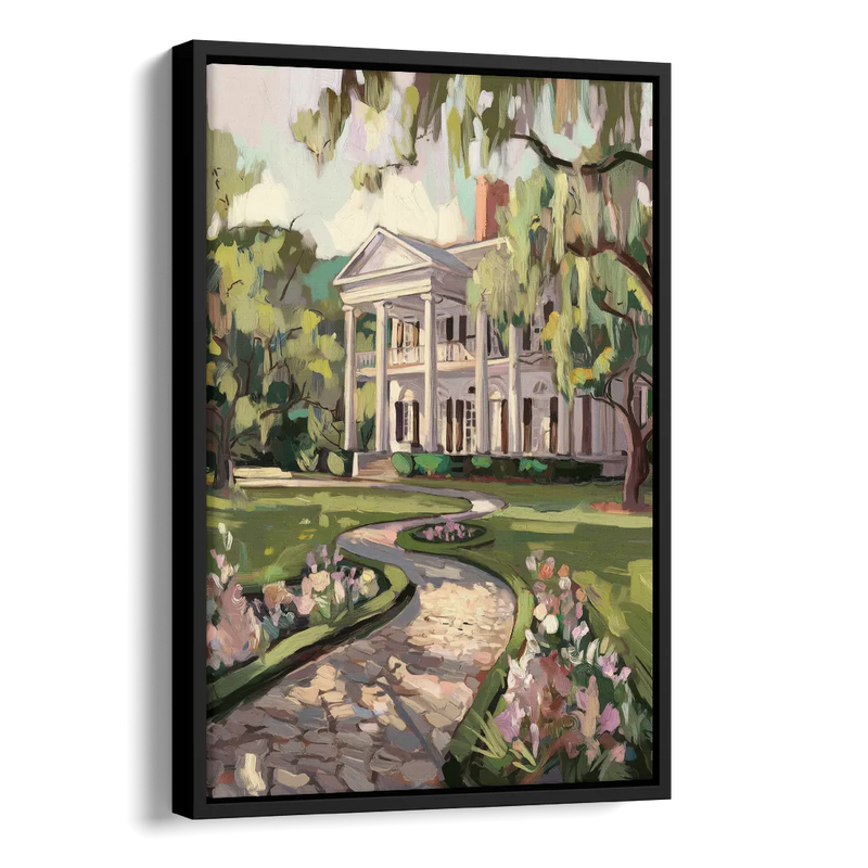Marietta Southern Elegance Side - Black Canvas Wall Art