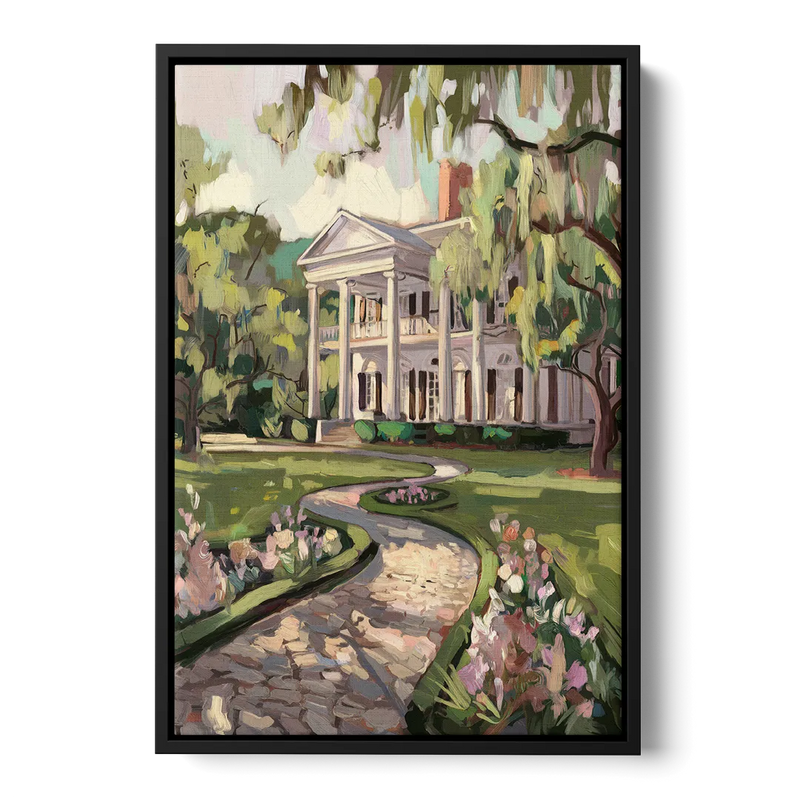 Marietta Southern Elegance Front - Black Canvas Wall Art