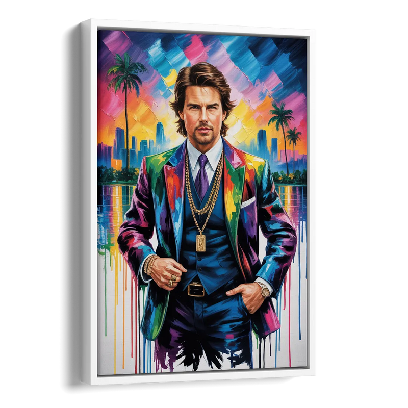 Maverick Vision Side - White Canvas Wall Art