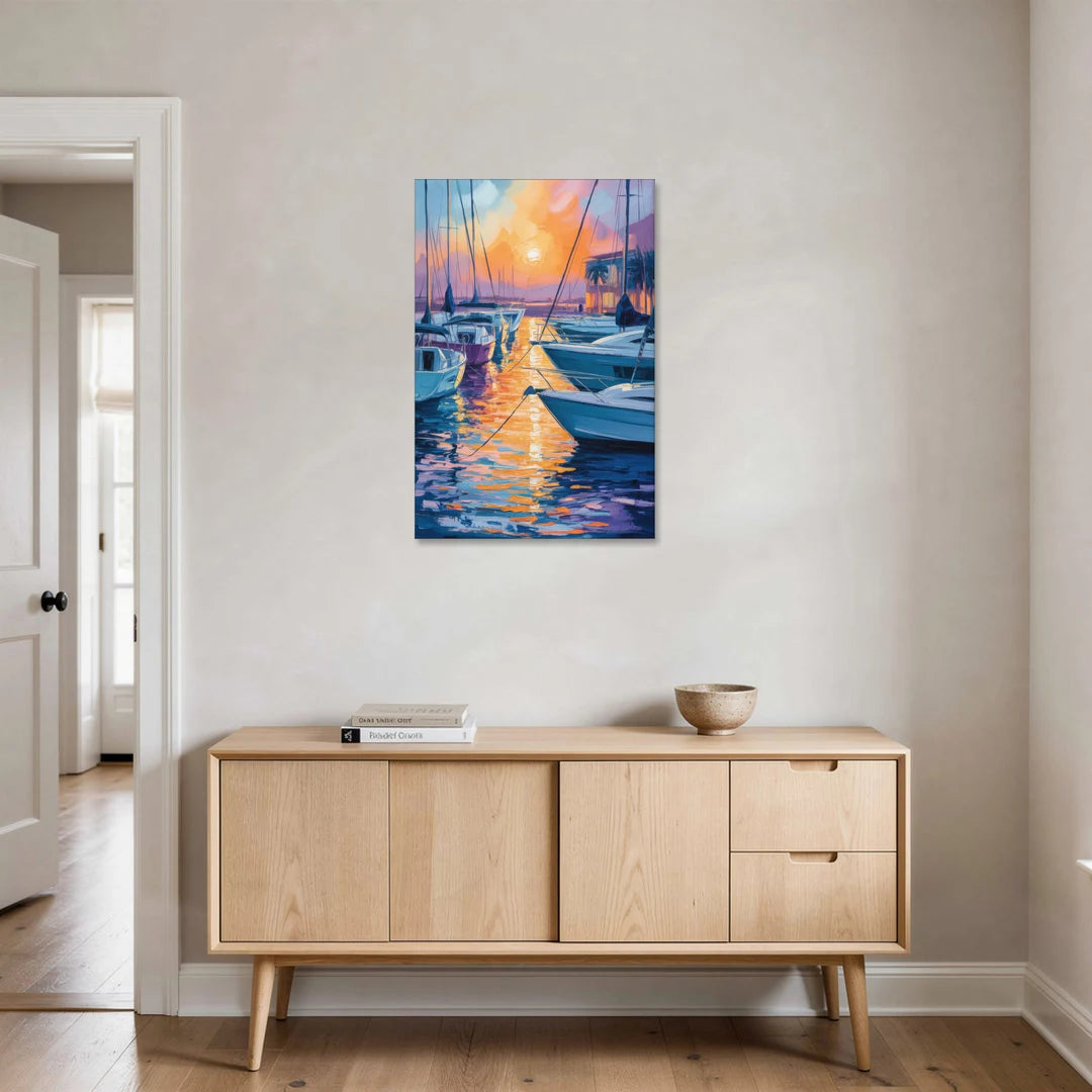 Mazatlán Marina Reflections - Canvas Wall Art - Coffee Table - 24x36