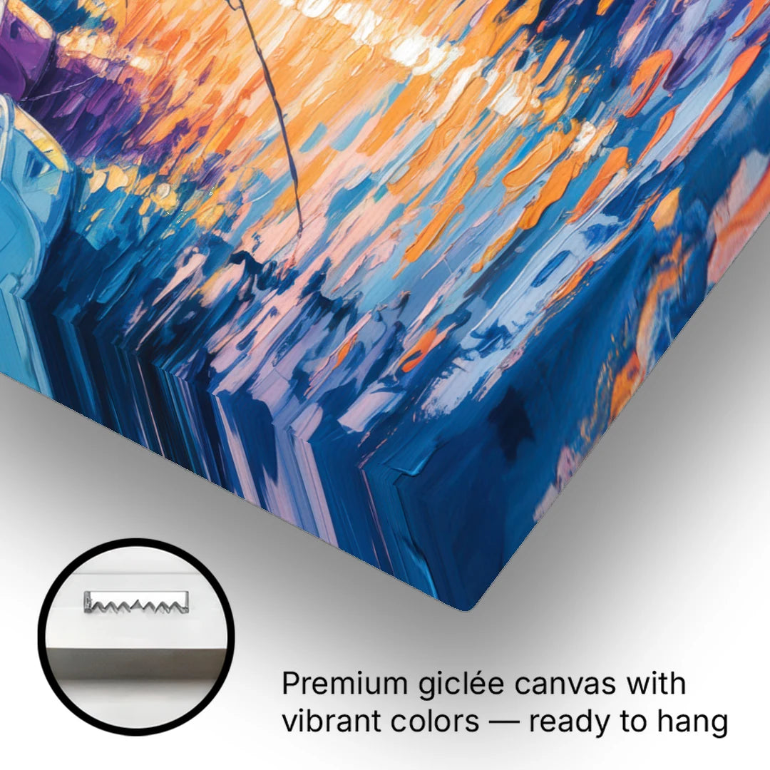 Mazatlán Marina Reflections - Canvas Wall Art - Gallery Wrap Corner