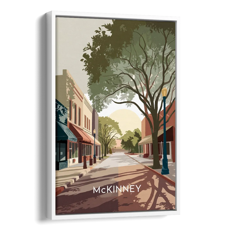 McKinney Artistic Heritage Side - White Canvas Wall Art