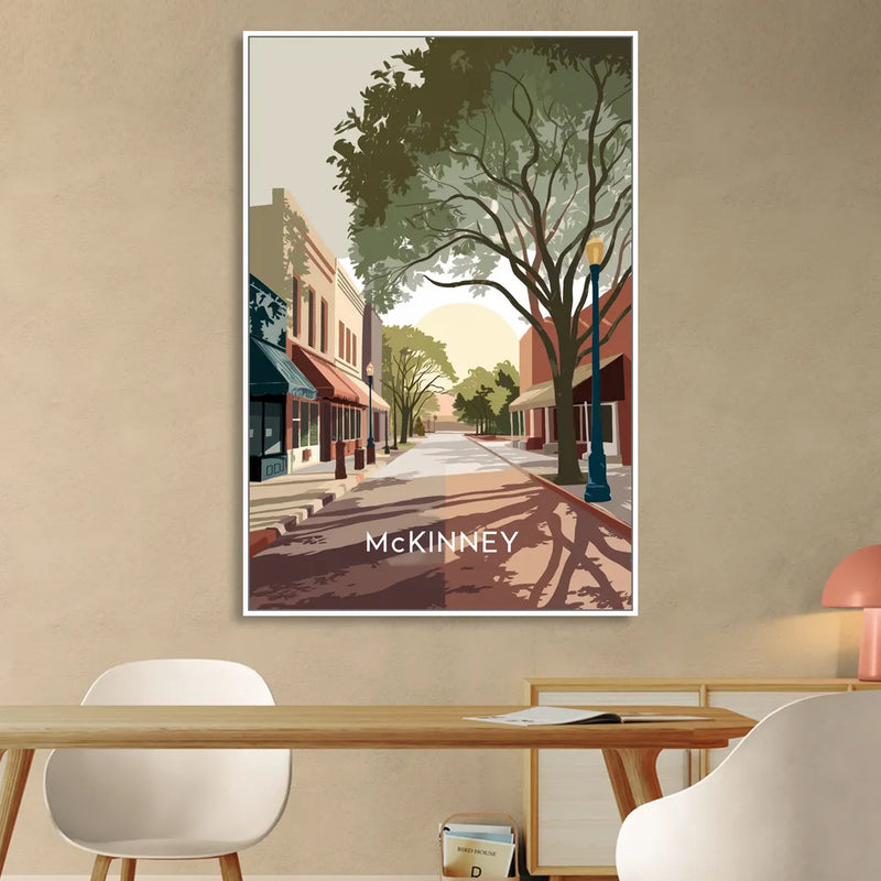 McKinney Artistic Heritage Living Room - White Canvas Wall Art