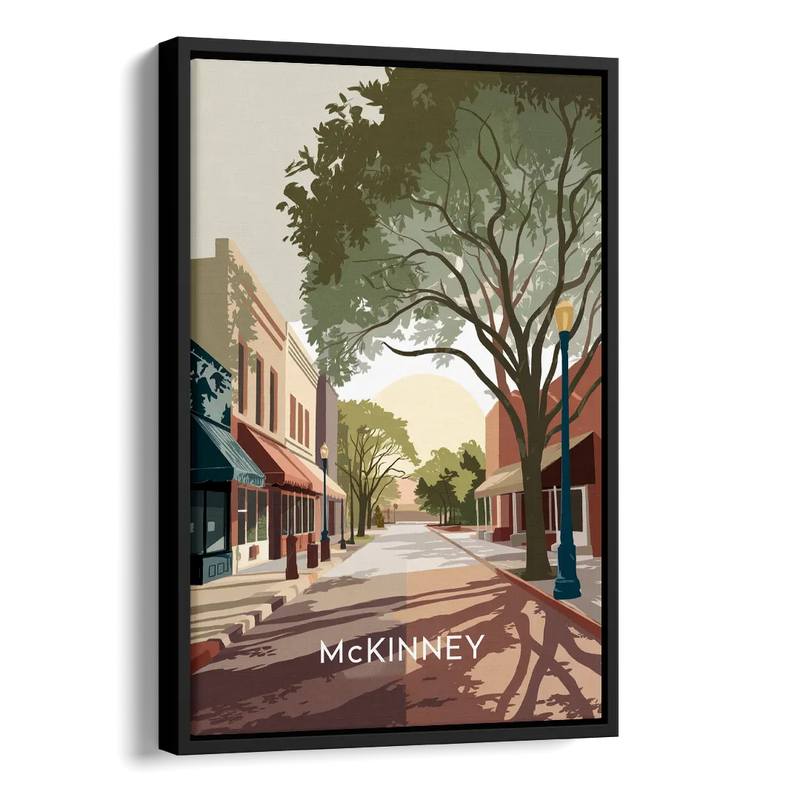 McKinney Artistic Heritage Side - Black Canvas Wall Art