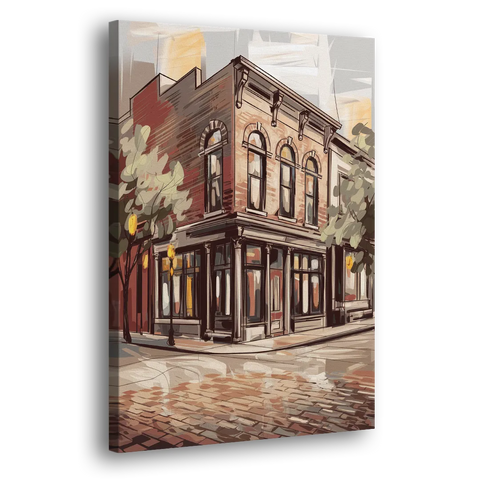 McKinney Historic Architecture - Canvas Wall Art