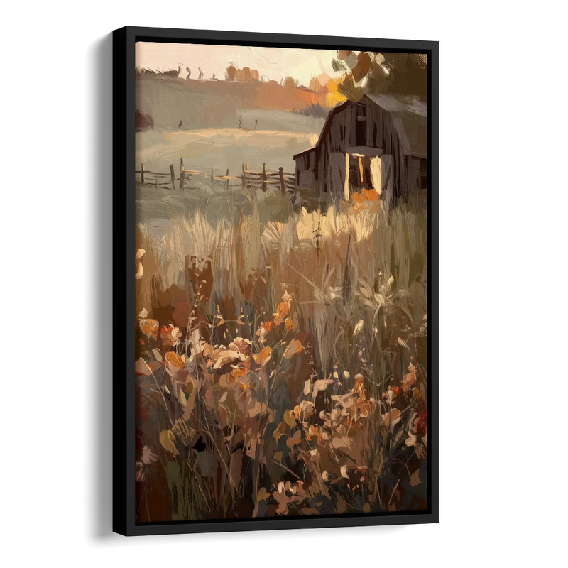 McKinney Rustic Charm Side - Black Canvas Wall Art